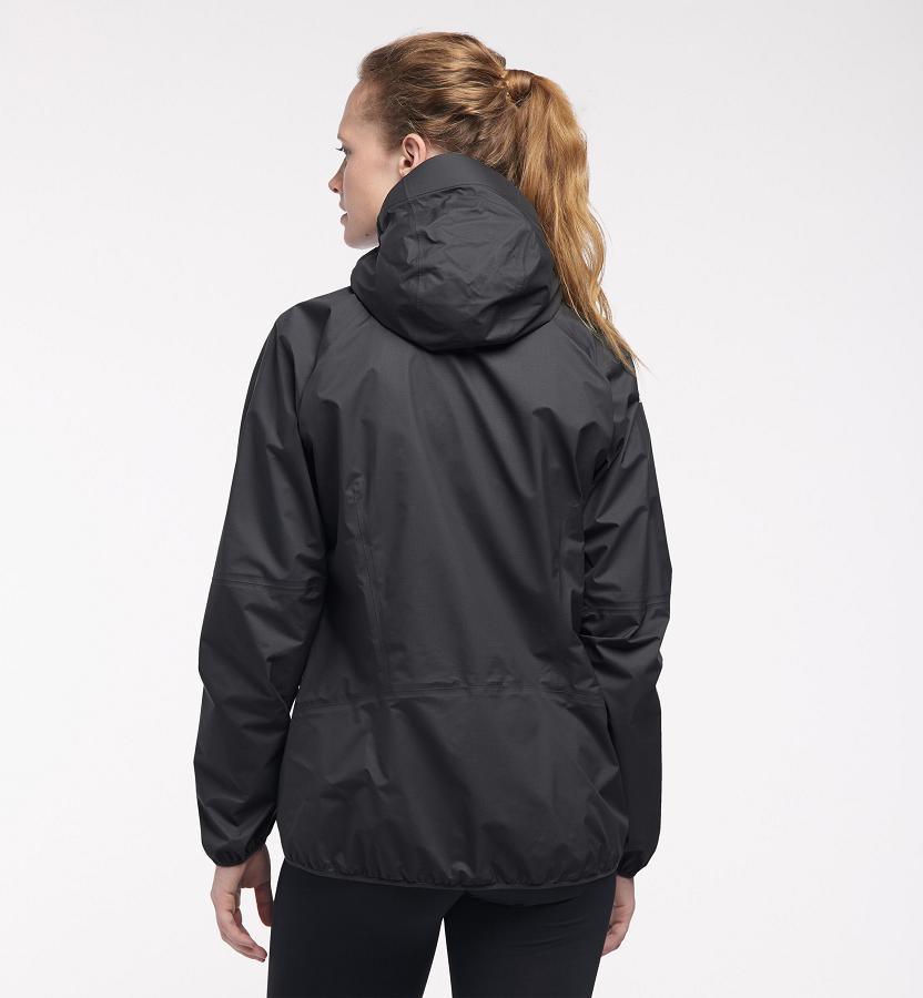 Haglöfs Womens L.I.M Comp Waterproof Jacket Black New Zealand 53867OWST